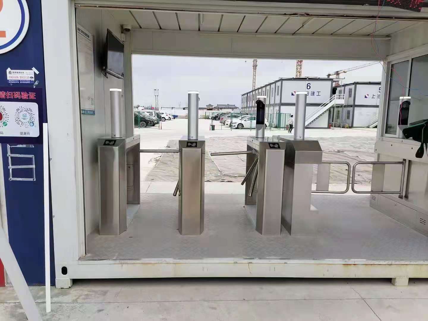 人脸识别翼闸 滨州人行通道转闸施工